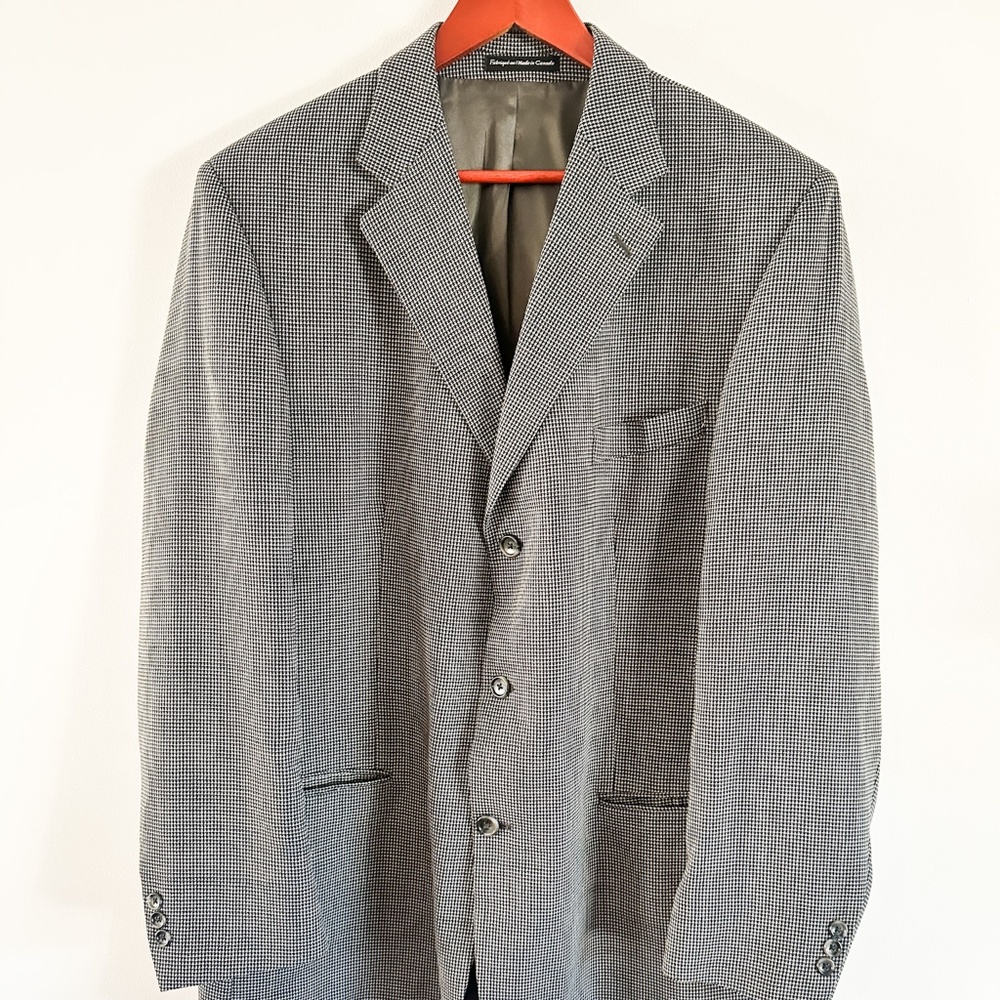 Lineage Virgin Wool Men's Blazer 46 Tall | Vintage Men's Blazer